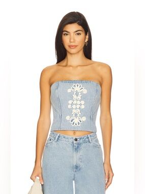 The Wolf Gang El Toro Denim Bustier | NWT | Size M
